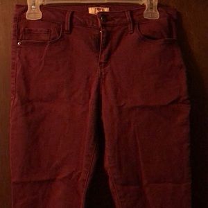 Maroon jeans